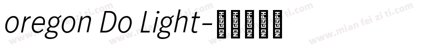 oregon Do Light字体转换